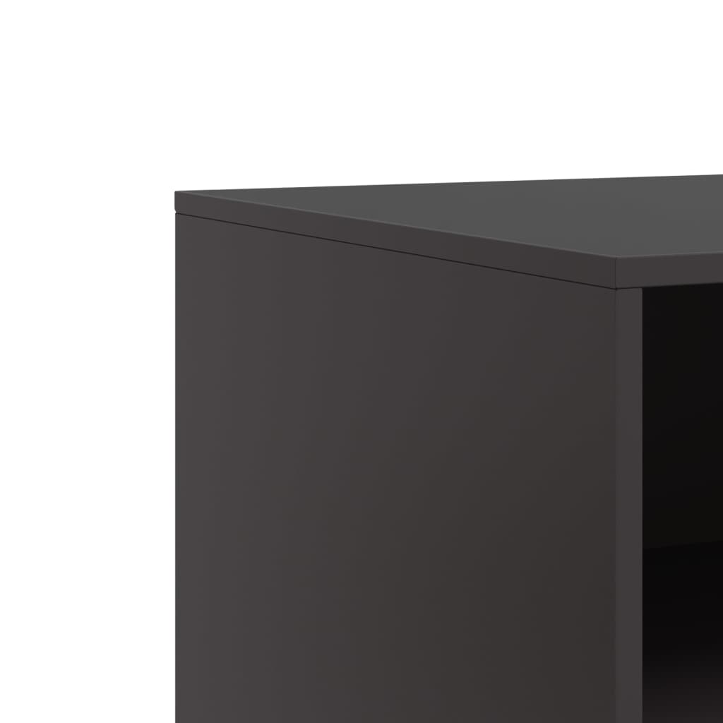 Móveis de TV 2 pcs 67x39x44 cm aço preto