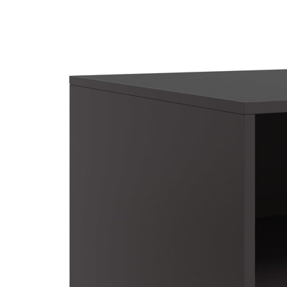 Móveis de TV 2 pcs 67x39x44 cm aço preto