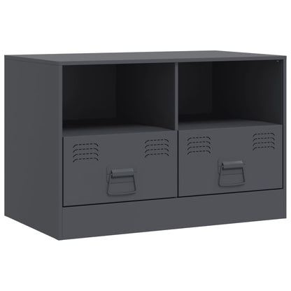 Móveis de TV 2 pcs 67x39x44 cm aço antracite