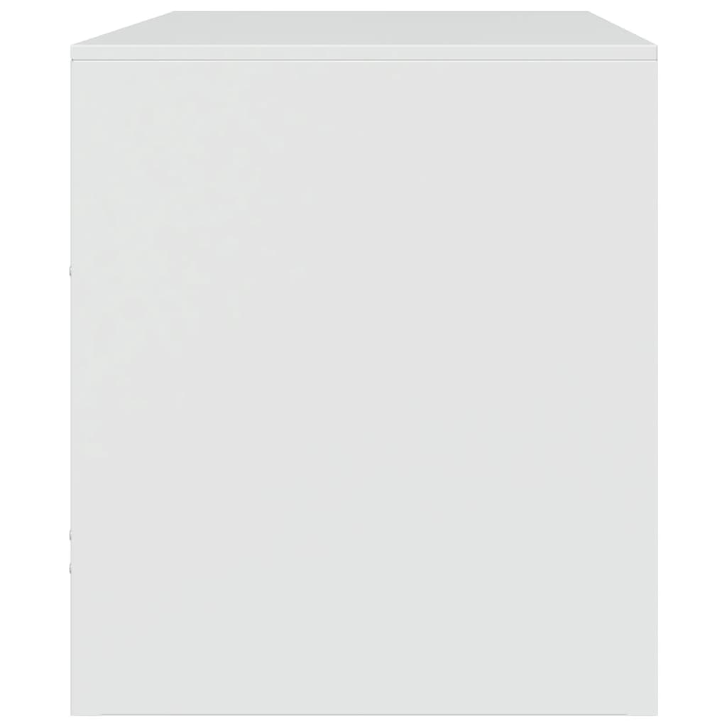 Móvel de TV 67x39x44 cm aço branco