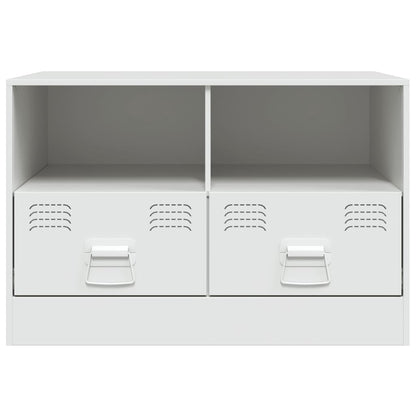 Móveis de TV 2 pcs 67x39x44 cm aço branco