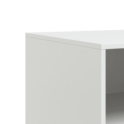 Móveis de TV 2 pcs 67x39x44 cm aço branco