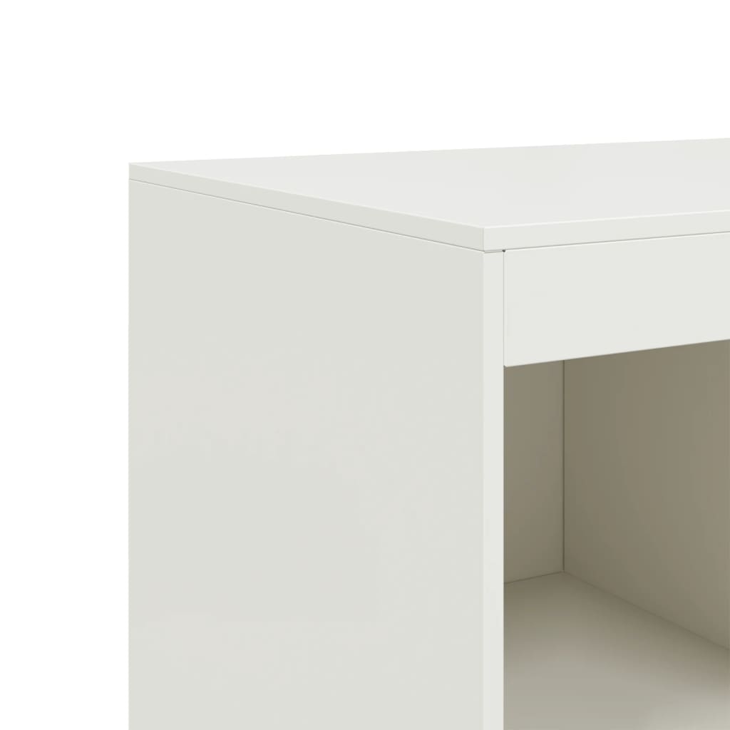 Aparador alto 67x39x95 cm aço branco