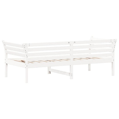 Sofá-cama 80x200 cm madeira de pinho maciça branco