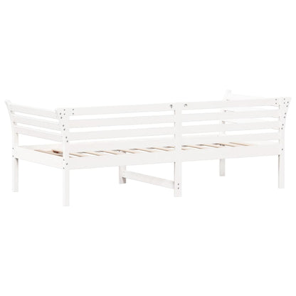 Sofá-cama 90 x 200 cm madeira de pinho maciça branco