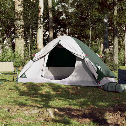 Tenda de campismo cúpula para 4 pessoas impermeável verde