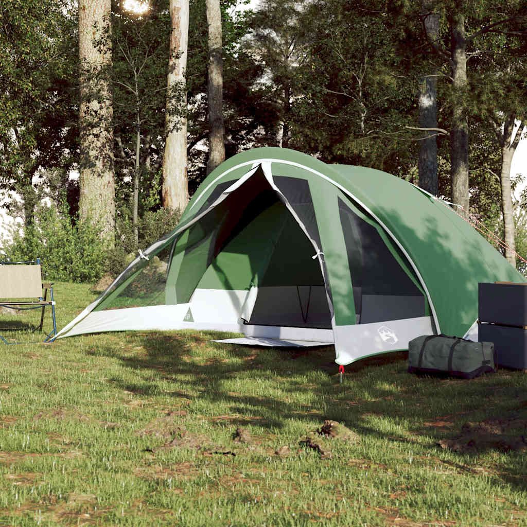 Tenda de campismo cabana para 4 pessoas impermeável verde