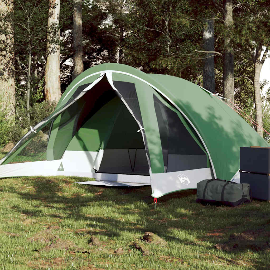 Tenda de campismo cabana para 4 pessoas impermeável verde