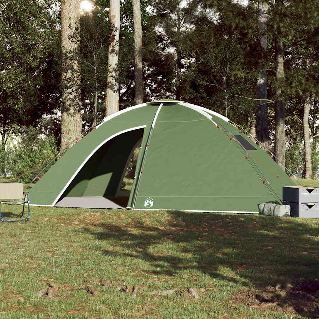 Tenda de campismo para 8 pessoas impermeável verde