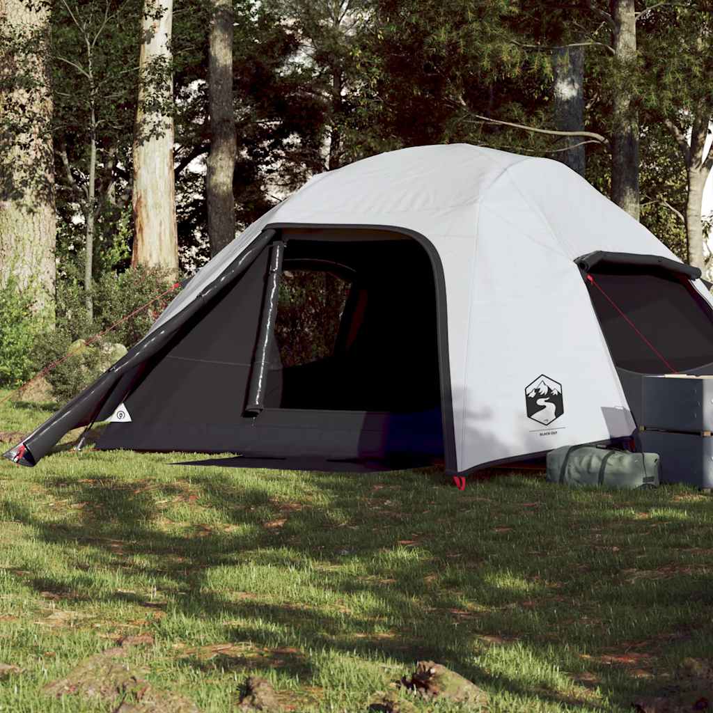 Tenda de campismo cúpula p/ 4 pessoas opaca impermeável branco