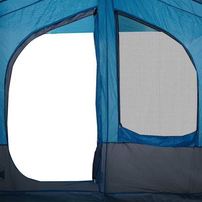 Tenda de campismo cabana para 5 pessoas impermeável azul