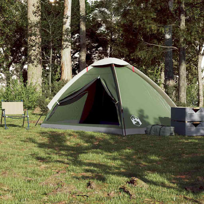 Tenda de campismo cúpula para 4 pessoas impermeável verde