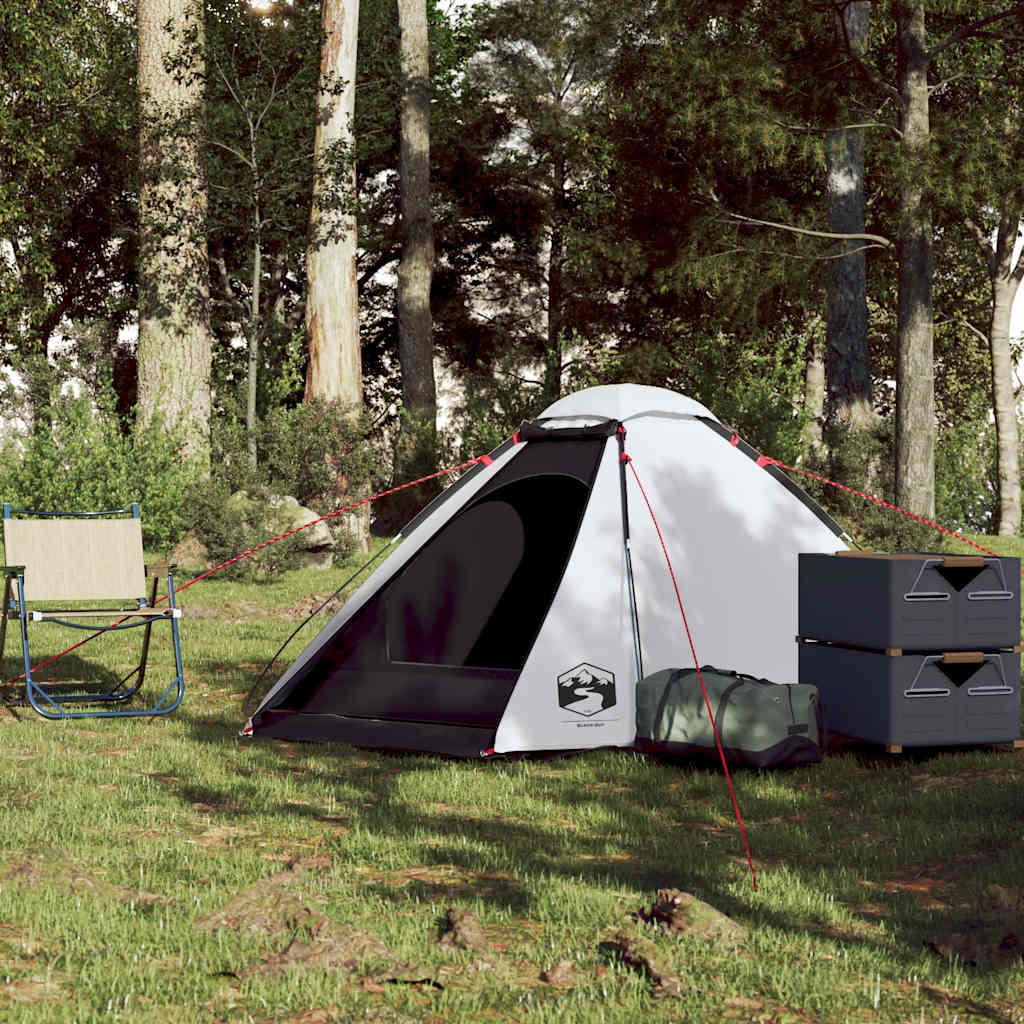 Tenda de campismo cúpula p/ 2 pessoas opaca impermeável branco