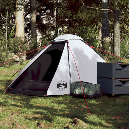 Tenda de campismo cúpula p/ 2 pessoas opaca impermeável branco