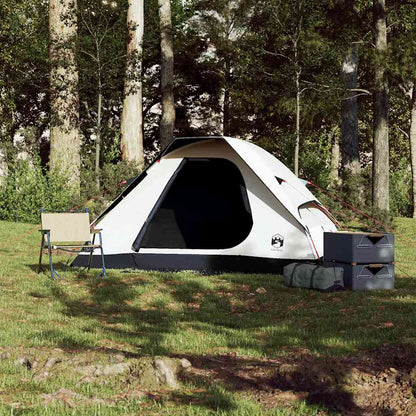 Tenda de campismo cúpula p/ 2 pessoas opaca impermeável branco