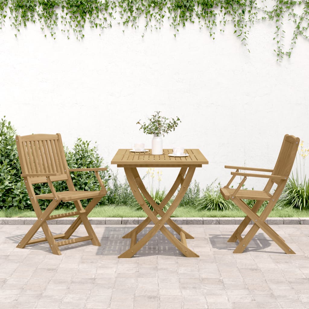 Cadeiras de jardim dobráveis 2 pcs 58x54,5x90 cm acácia maciça