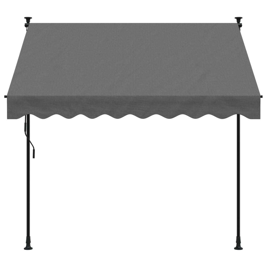 Toldo retrátil 200x150 cm tecido e aço antracite