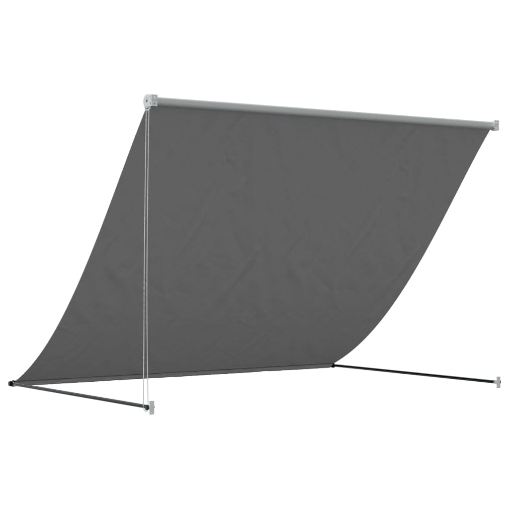 Toldo retrátil 200x150 cm tecido e aço antracite