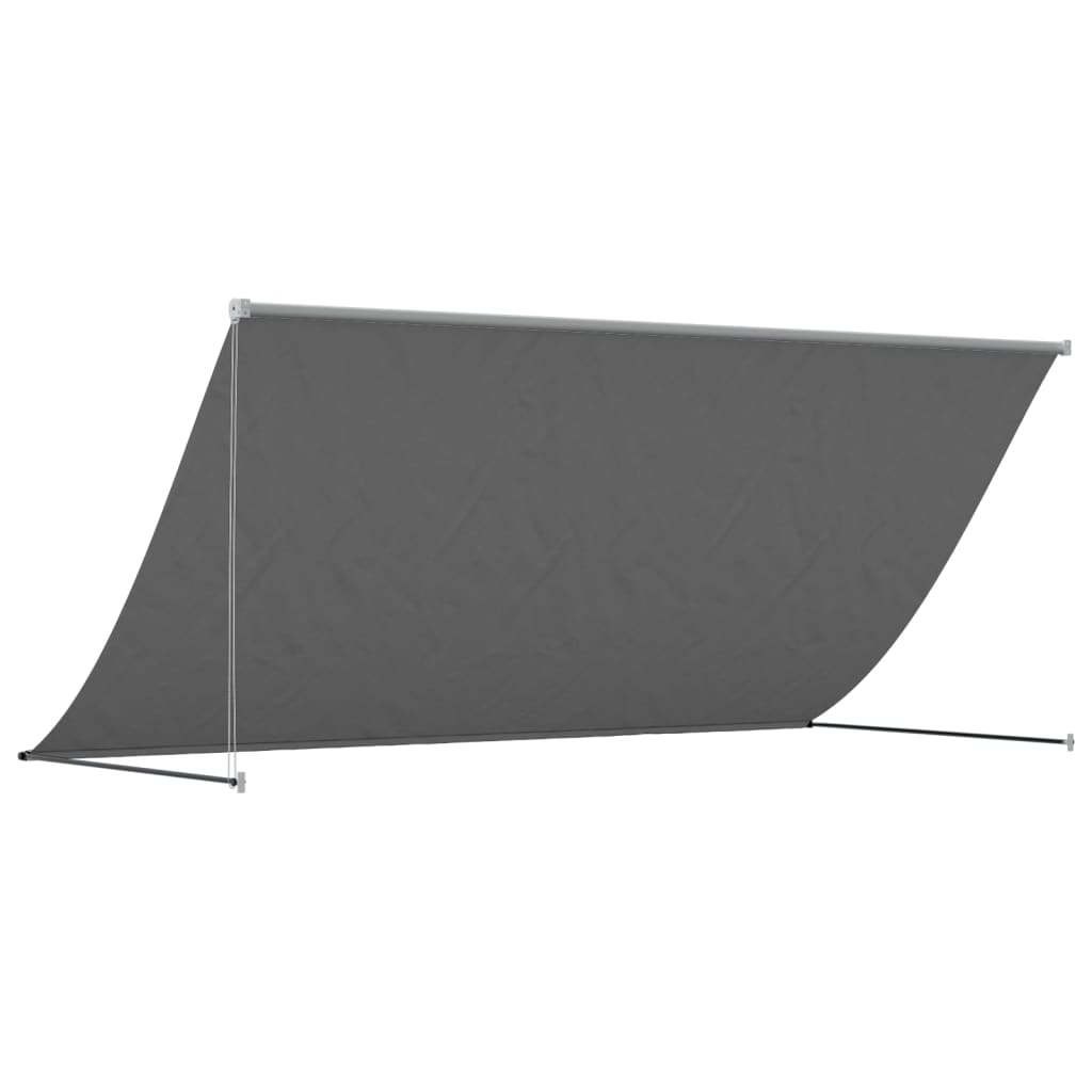 Toldo retrátil 300x150 cm tecido e aço antracite