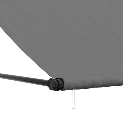 Toldo retrátil 400x150 cm tecido e aço antracite