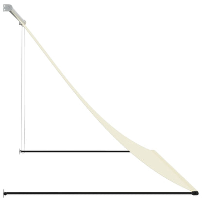 Toldo retrátil 250x150 cm tecido e aço cor creme