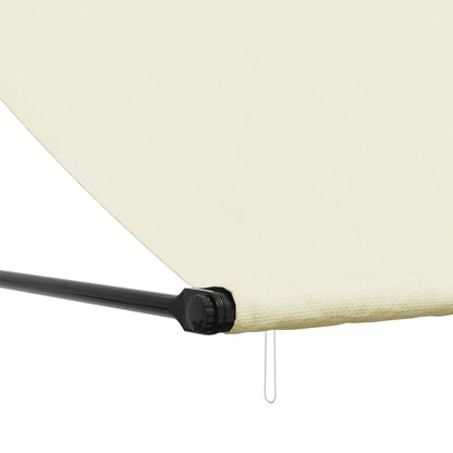 Toldo retrátil 250x150 cm tecido e aço cor creme