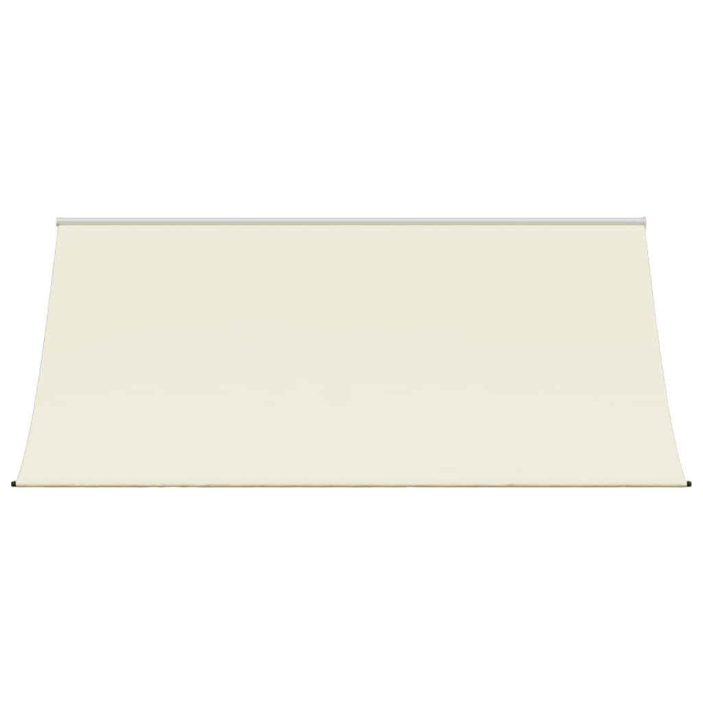 Toldo retrátil 300x150 cm tecido e aço cor creme