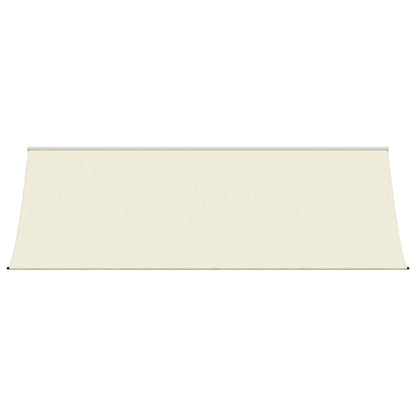 Toldo retrátil 350x150 cm tecido e aço cor creme