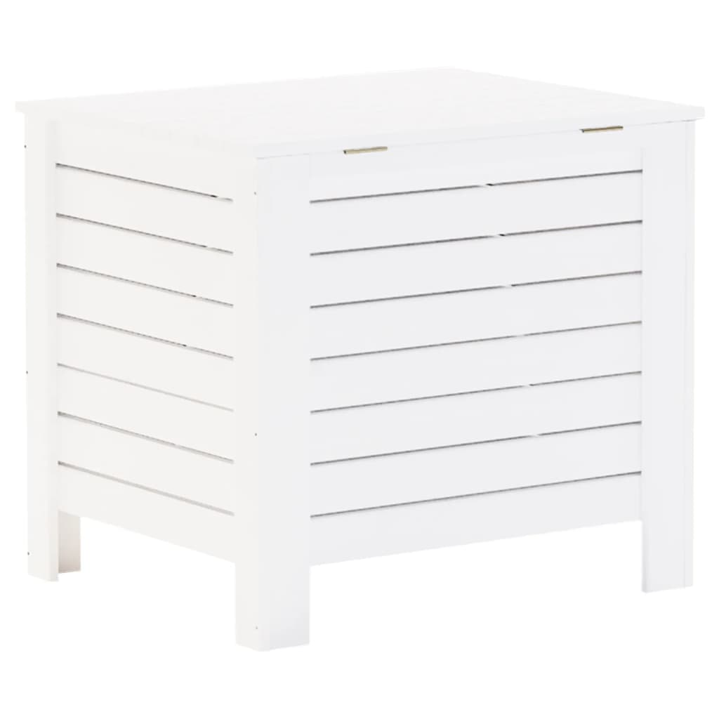 Caixa de arrumação c/ tampa RANA 60x49x54cm pinho maciço branco