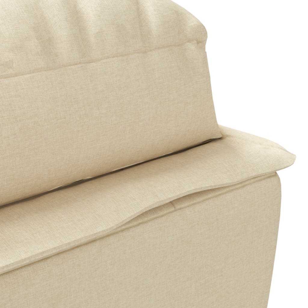 Chaise lounge de massagem com almofadões tecido creme