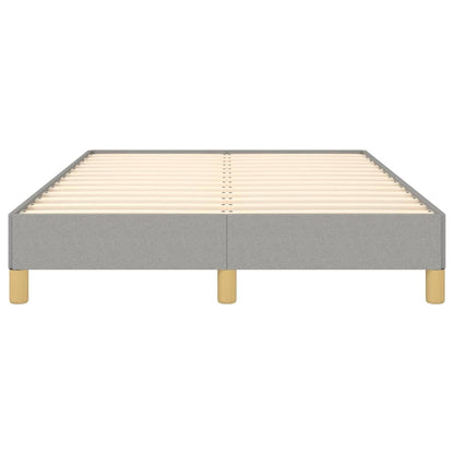 Estrutura de cama 120x190 cm tecido cinzento-claro