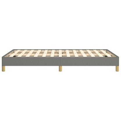 Estrutura de cama 120x190 cm tecido cinzento-escuro