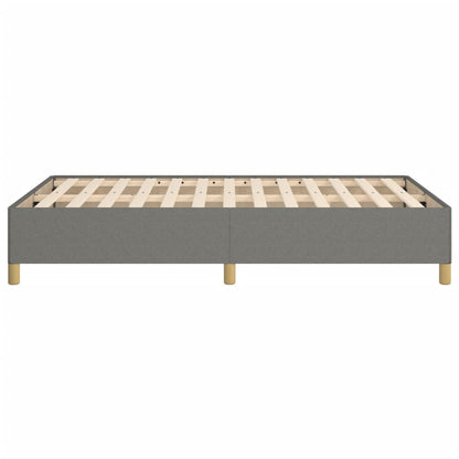 Estrutura de cama 120x190 cm tecido cinzento-escuro