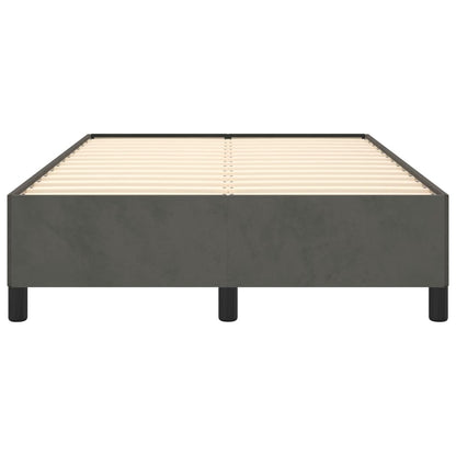 Estrutura de cama 120x190 cm veludo cinzento-escuro