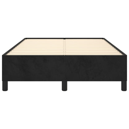 Estrutura de cama 120x190 cm veludo preto