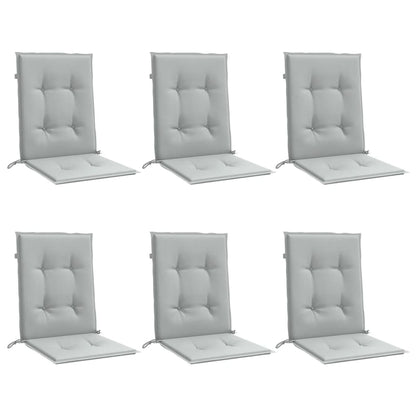 Almofadões lombares cadeiras 6pcs 100x50x4 cm mesclado tecido