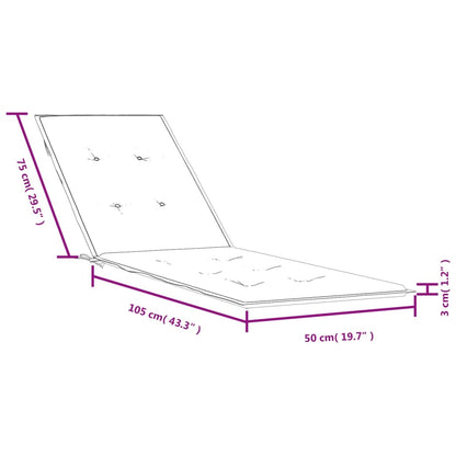 Almofadão para cadeira terraço (75+105)x50x3cm mesclado tecido