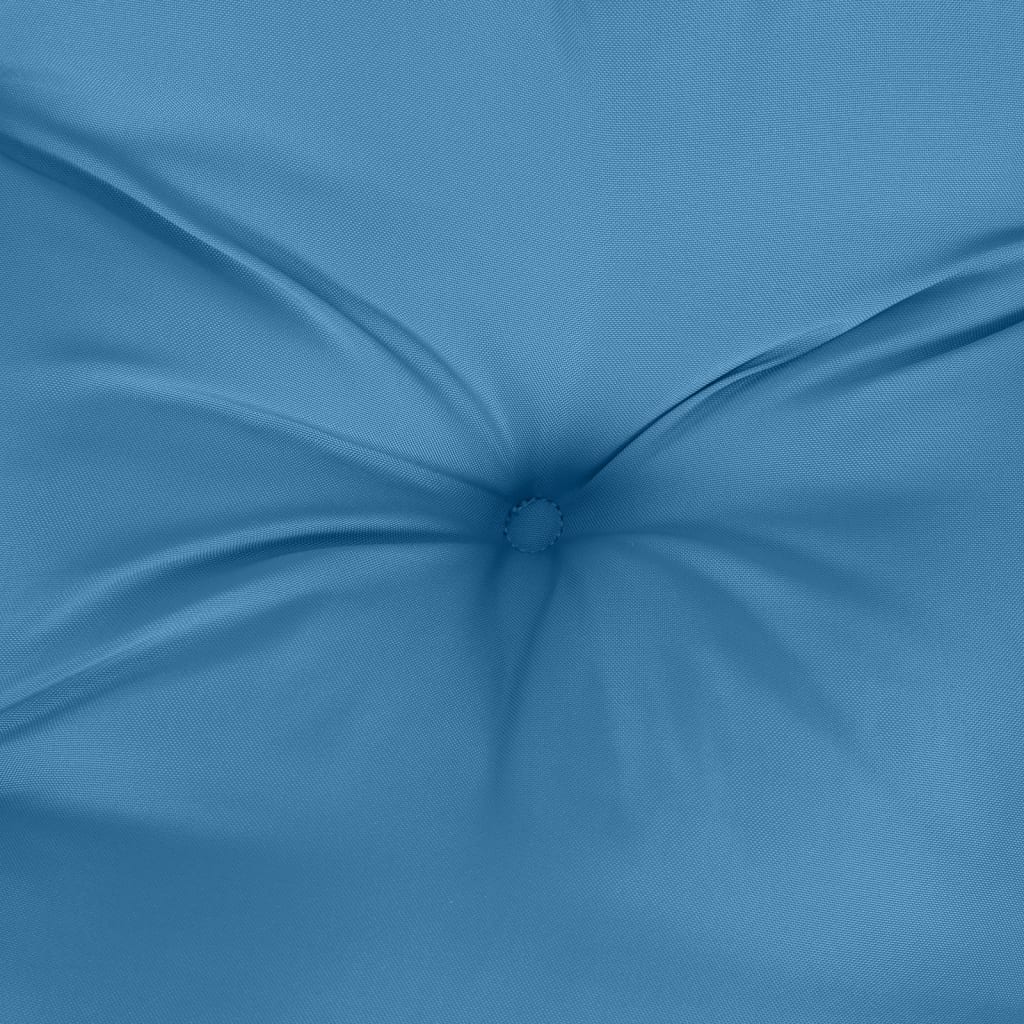 Almofadão banco jardim 100x50x7cm mesclado tecido azul