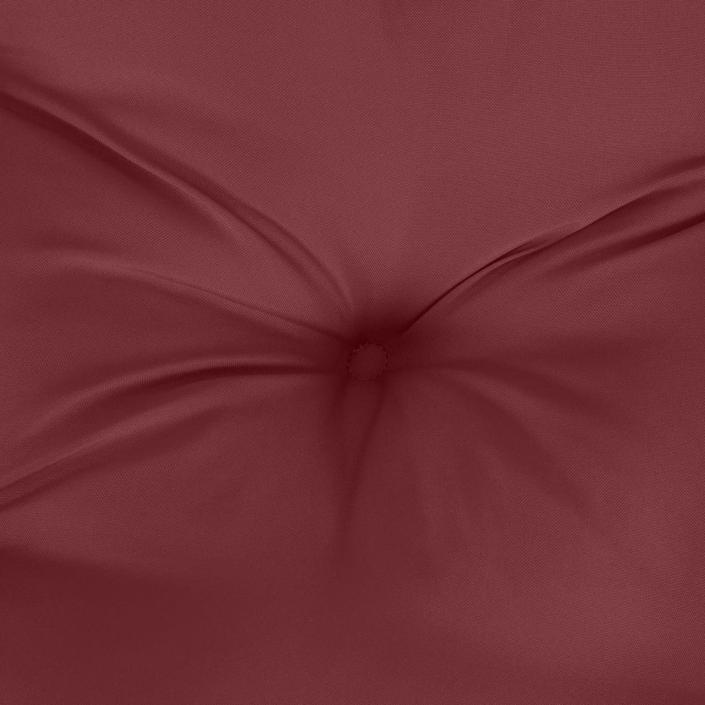 Almofadão banco jardim 100x50x7cm mesclado vermelho tinto