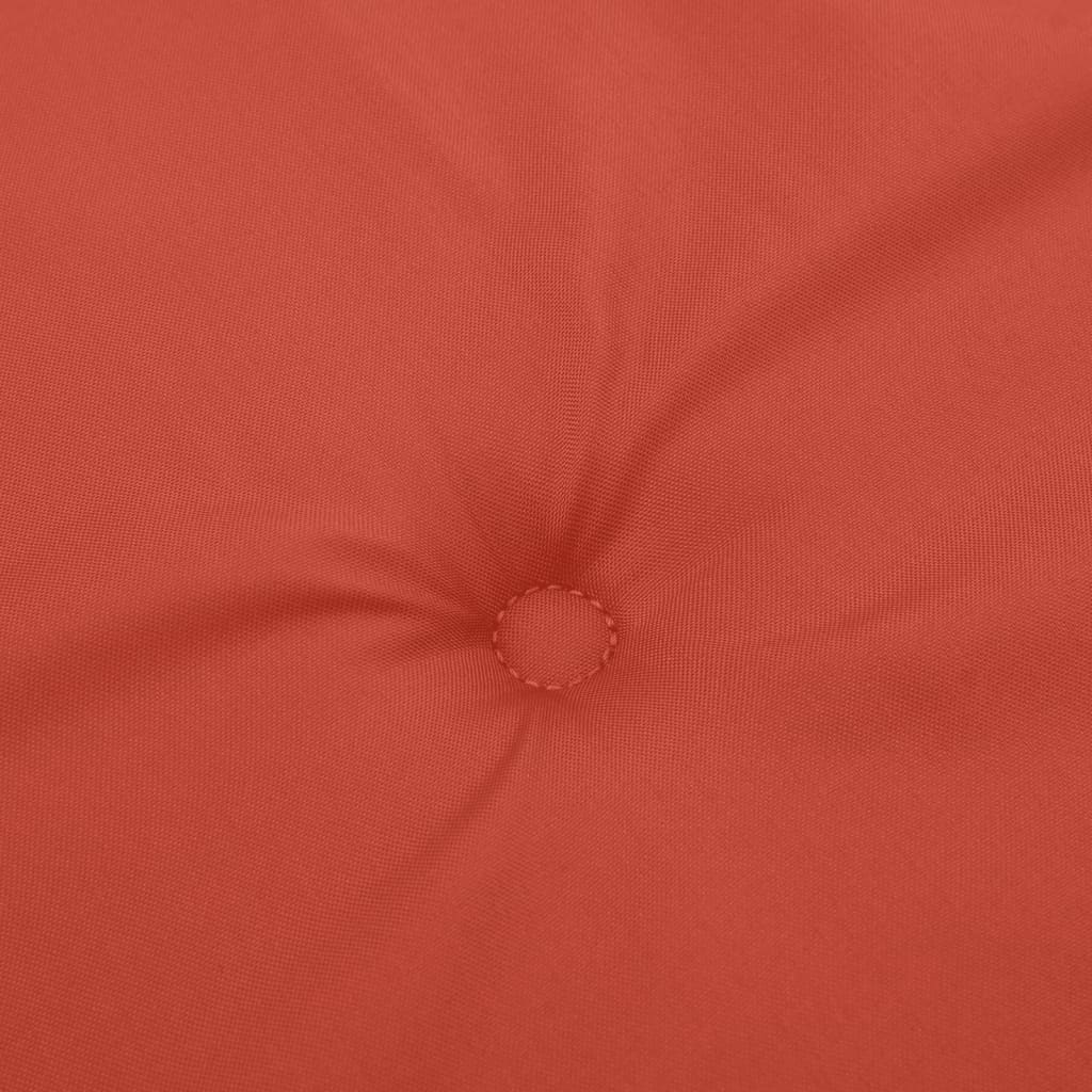 Almofadão p/ banco jardim 180x50x7 cm mesclado tecido vermelho