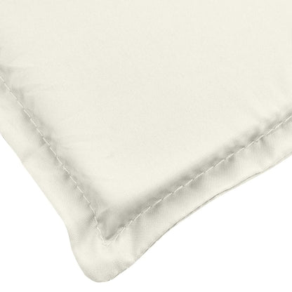 Almofadões banco jardim 2pcs 150x50x7 cm mesclado tecido creme