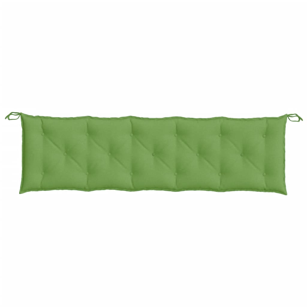 Almofadões banco jardim 2pcs 180x50x7 cm mesclado tecido verde