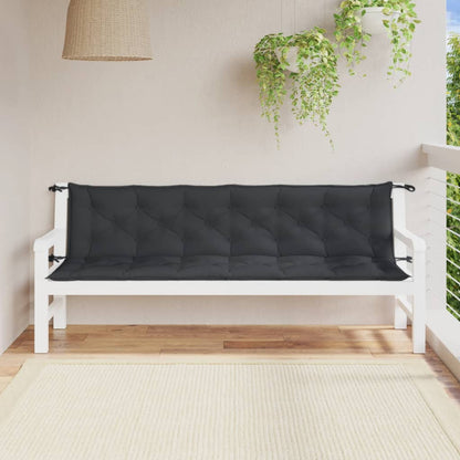 Almofadões p/ banco jardim 2pcs 200x50x7cm mesclado tecido