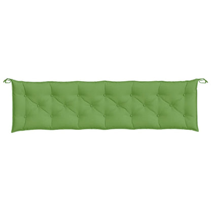 Almofadões banco jardim 2pcs 200x50x7 cm mesclado tecido verde