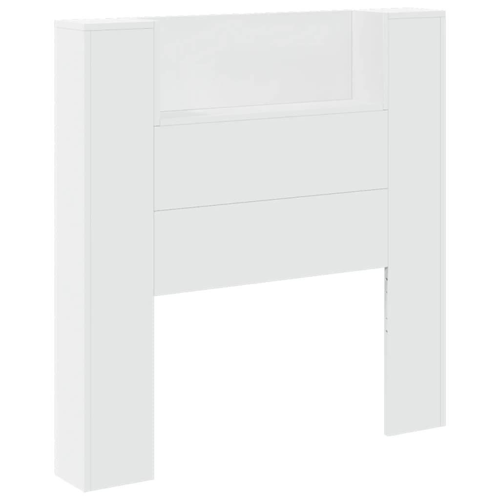 Armário de cabeceira com luzes LED 100x16,5x103,5 cm branco