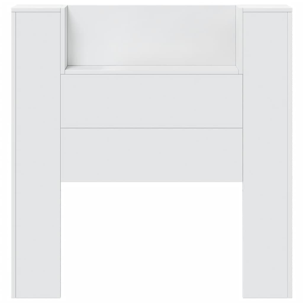 Armário de cabeceira com luzes LED 100x16,5x103,5 cm branco