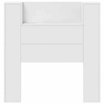 Armário de cabeceira com luzes LED 100x16,5x103,5 cm branco