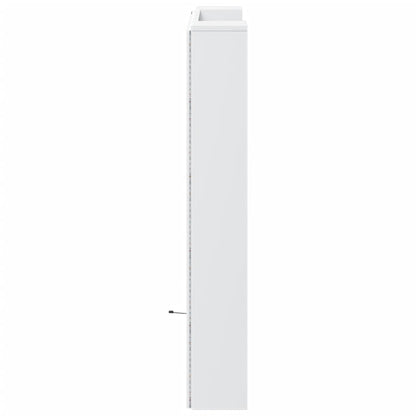 Armário de cabeceira com luzes LED 100x16,5x103,5 cm branco