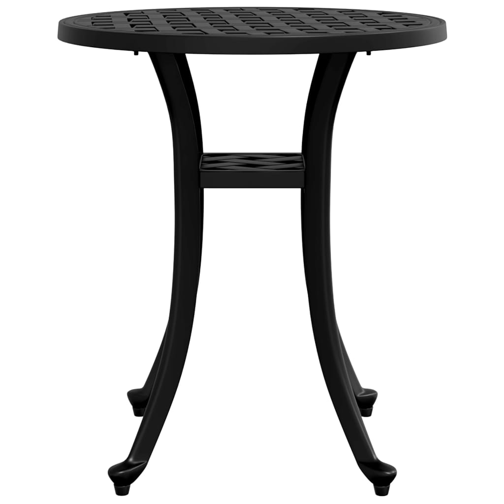 Mesa de jardim Ø48x53 cm alumínio fundido preto