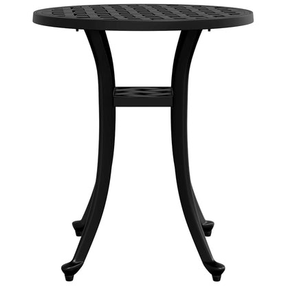 Mesa de jardim Ø48x53 cm alumínio fundido preto